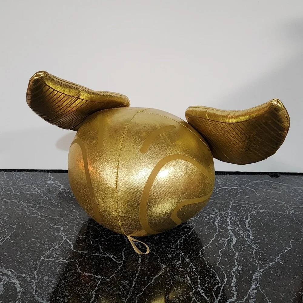 Rare Hallmark Harry Potter Golden Snitch Plush Quidditch Apx 9